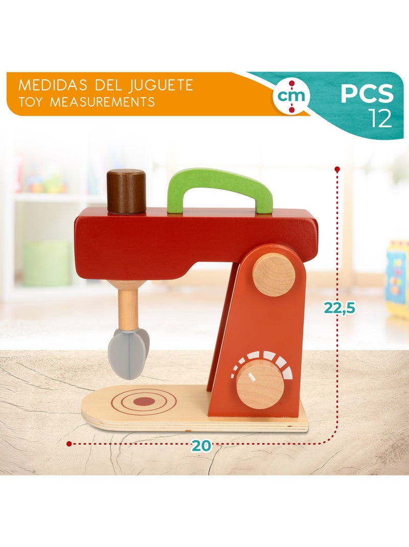 Frullatore giocattolo in legno con accessori WOOMAX N/D - Kiabi