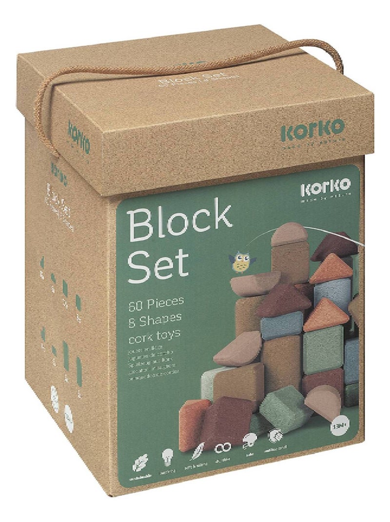 Fusto da 60 blocchi di sughero Multicolore - Kiabi