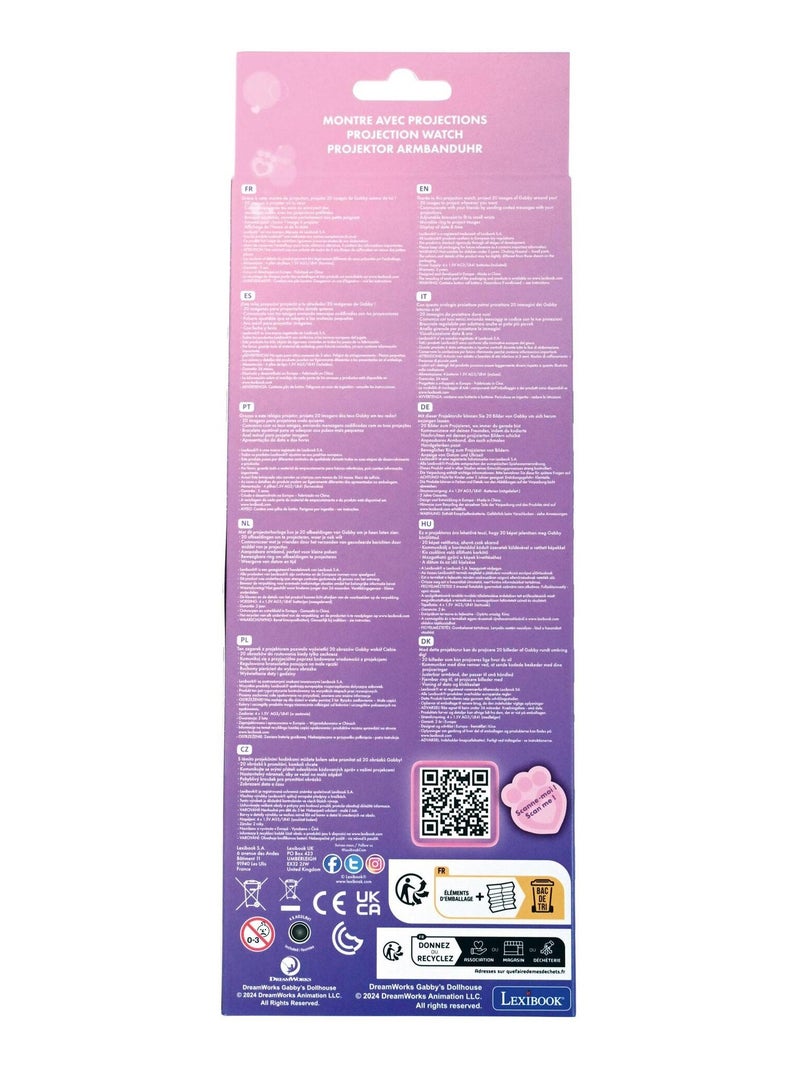 Gabby' casa delle bambole Orologio da proiezione digitale con 20 immagini da proiettare Blu - Kiabi