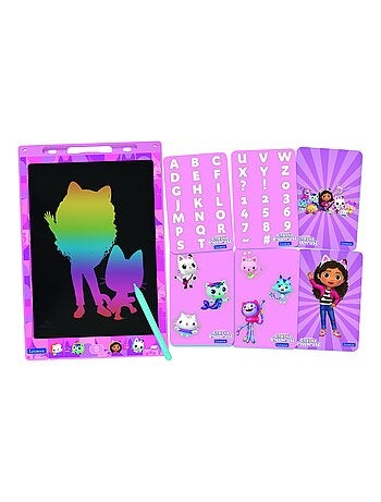 Gabby Dollhouse 11'' tavoletta E-ink multicolore per imparare a disegnare con gli stencil