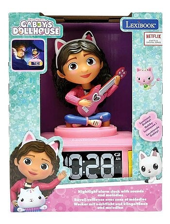Gabby's Dollhouse Sveglia con luce notturna e suoni