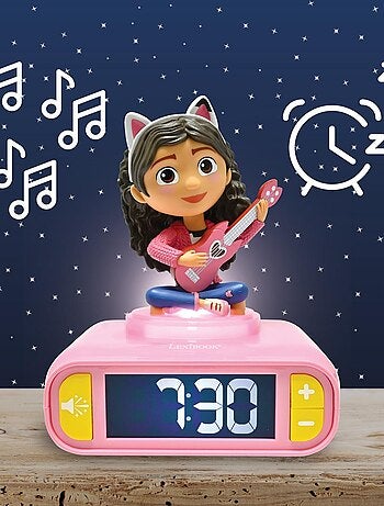 Gabby's Dollhouse Sveglia con luce notturna e suoni