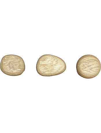 Ganci da parete in legno, forma organica