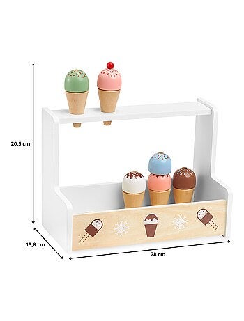 Gelateria in legno con accessori dai 3 anni Mamabrum
