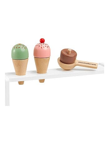 Gelateria in legno con accessori dai 3 anni Mamabrum