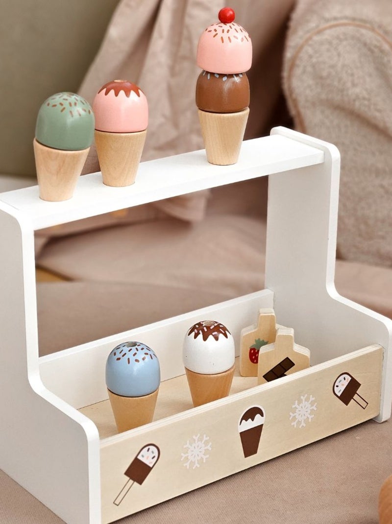 Gelateria in legno con accessori dai 3 anni Mamabrum N/D - Kiabi