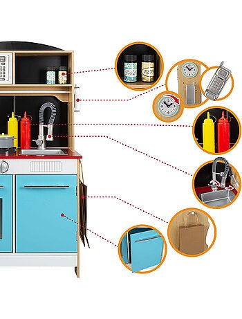 Gelateria WOOMAX con cucina in legno 2 in 1