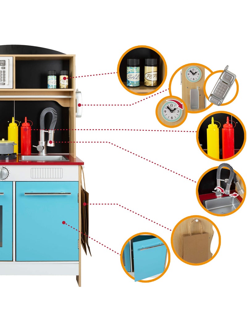 Gelateria WOOMAX con cucina in legno 2 in 1 N/D - Kiabi