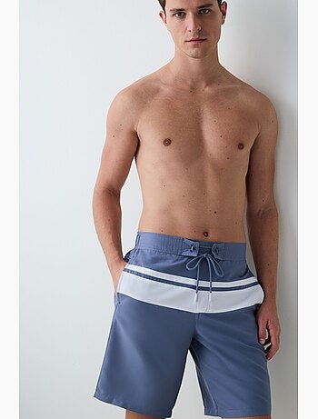 Gentleman short da bagno lunghi a righe penti