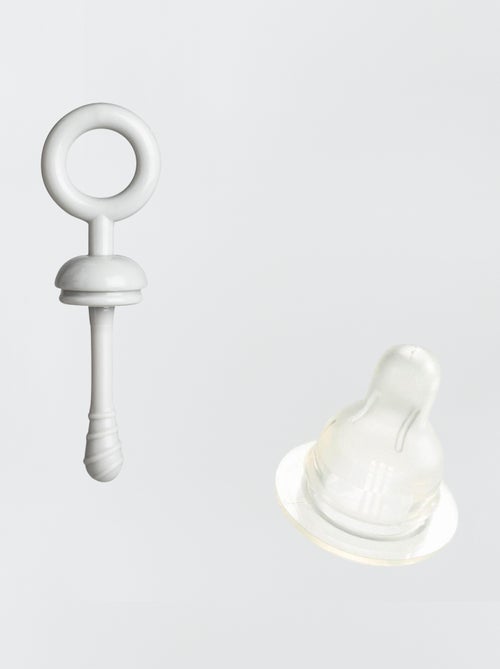 Ghiera e spazzola con dentini per tettarella - Kiabi