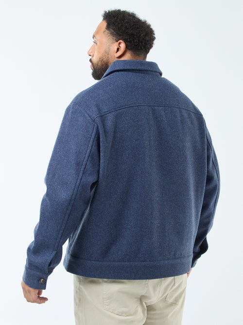 Giacca a camicia calda in lana - Kiabi