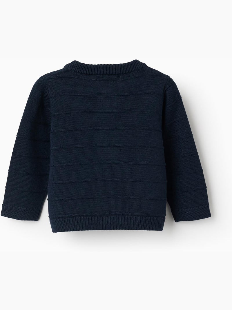 Giacca a maglia con linee in rilievo Blu Blu - Kiabi