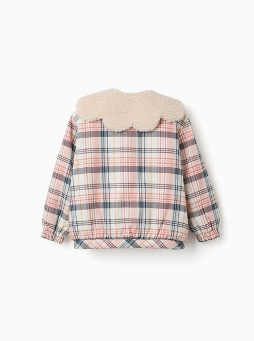 Giacca a quadri con colletto e fodera in sherpa - Kiabi Giacca a quadri con colletto e fodera in sherpa - Kiabi