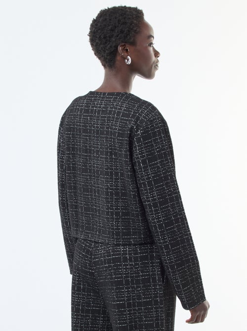 Giacca a quadri 'JDY' con tasche a patta - Kiabi