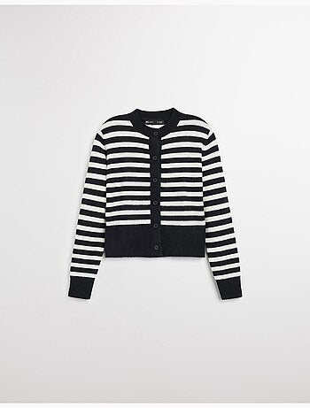 Giacca a righe a maglia, MO Fashion