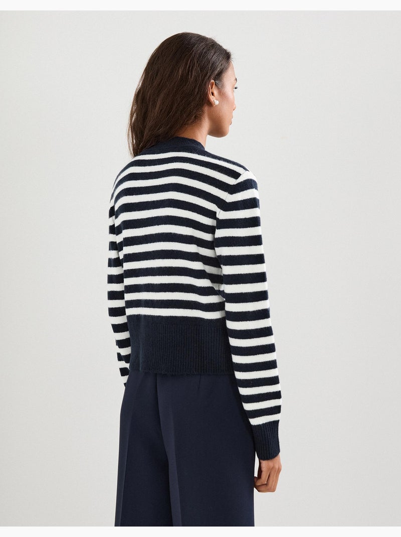 Giacca a righe a maglia, MO Fashion Blu - Kiabi