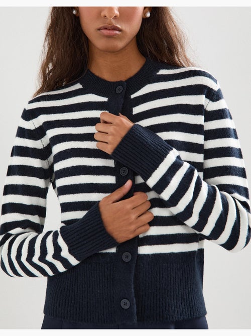 Giacca a righe a maglia, MO Fashion - Kiabi