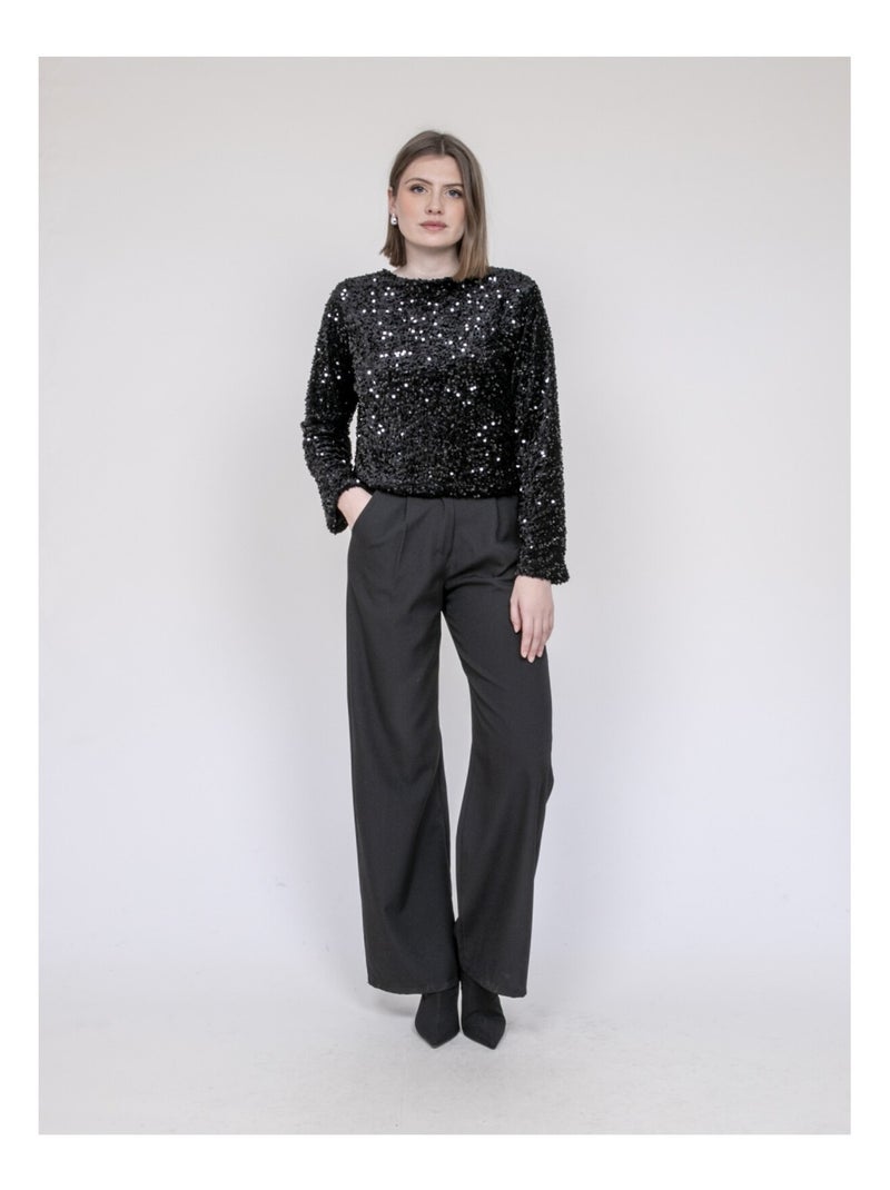 Giacca a sequins UCHADA Nero - Kiabi
