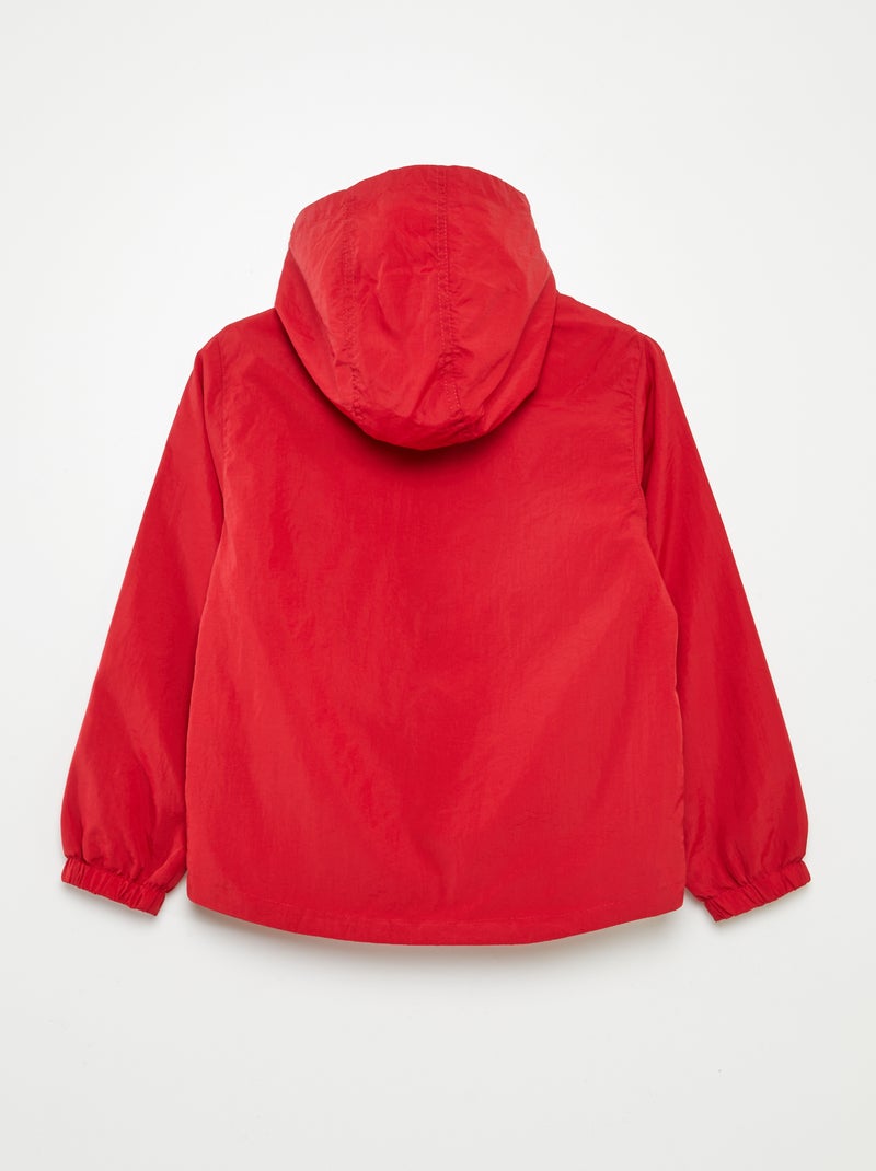 Giacca a vento colorata ROSSO - Kiabi
