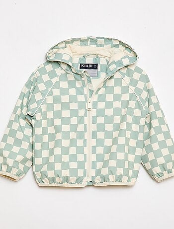 Giacca a vento con cappuccio all-over