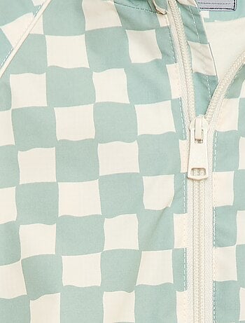 Giacca a vento con cappuccio all-over