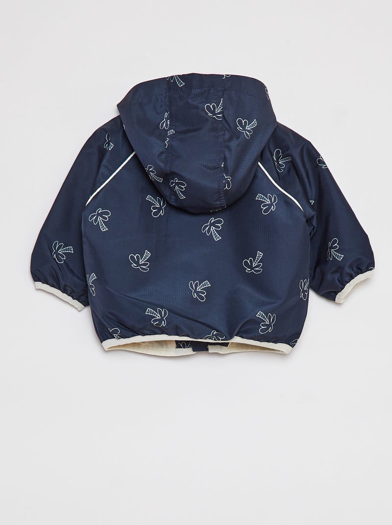 Giacca a vento con cappuccio BLU - Kiabi