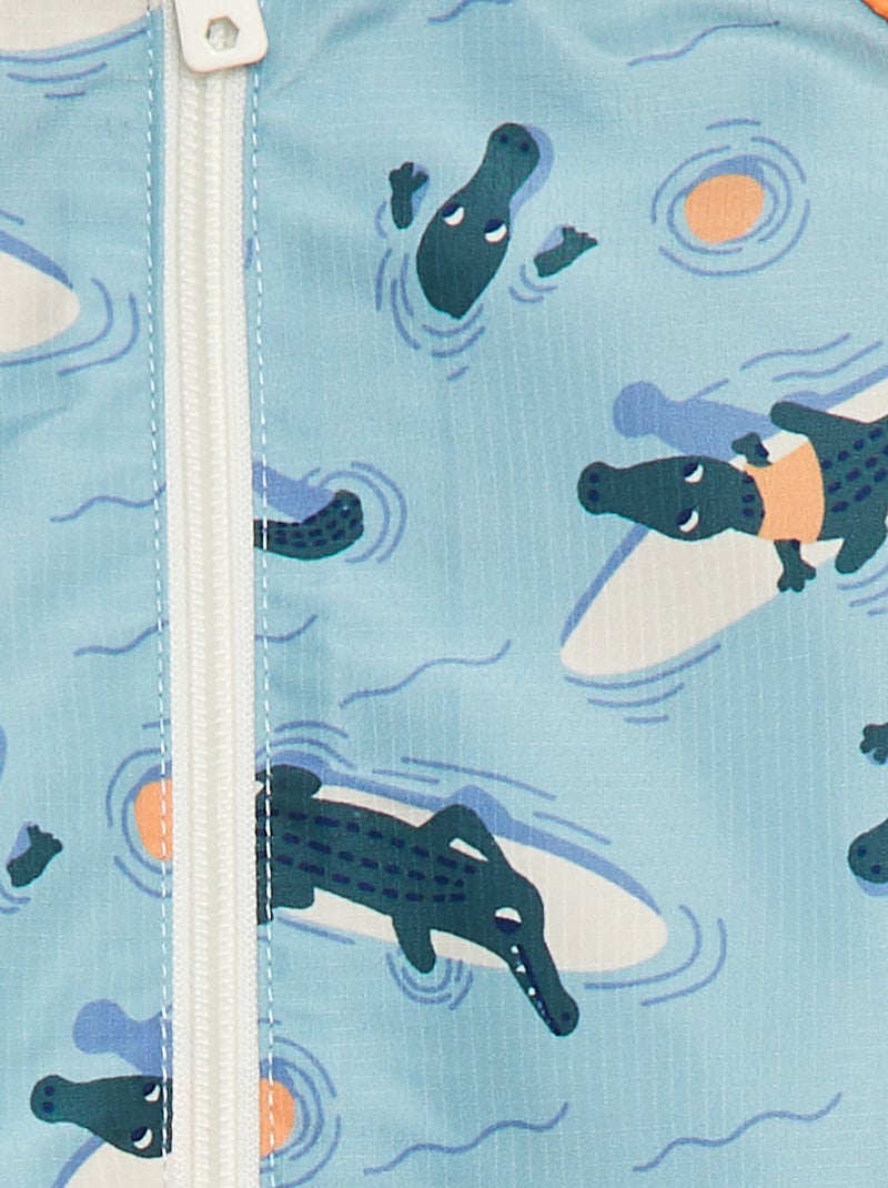 Giacca a vento con cappuccio BLU - Kiabi