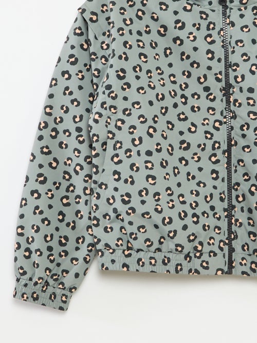 Giacca a vento con cappuccio e fondo elasticizzato - Kiabi