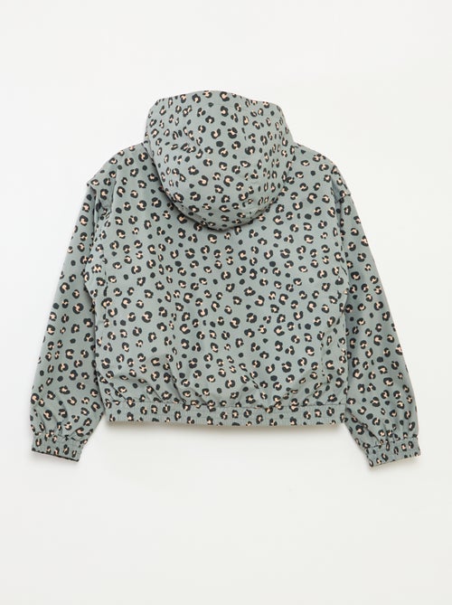 Giacca a vento con cappuccio e fondo elasticizzato - Kiabi