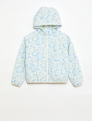 Giacca a vento con cappuccio e motivo