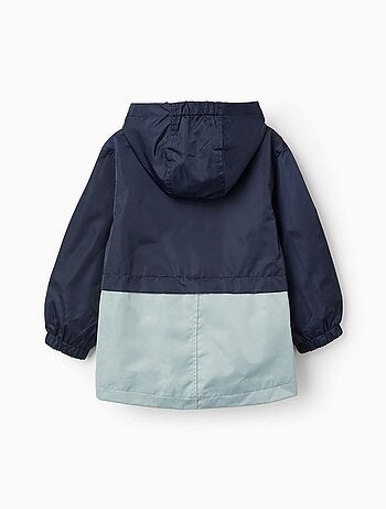 Giacca a vento con cappuccio e tasche