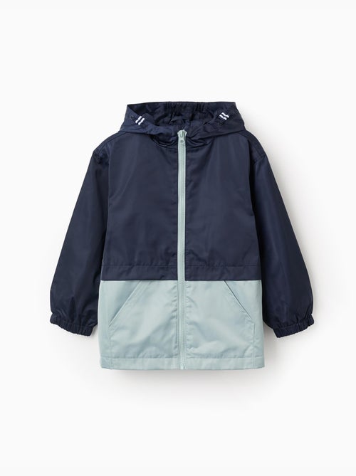 Giacca a vento con cappuccio e tasche - Kiabi