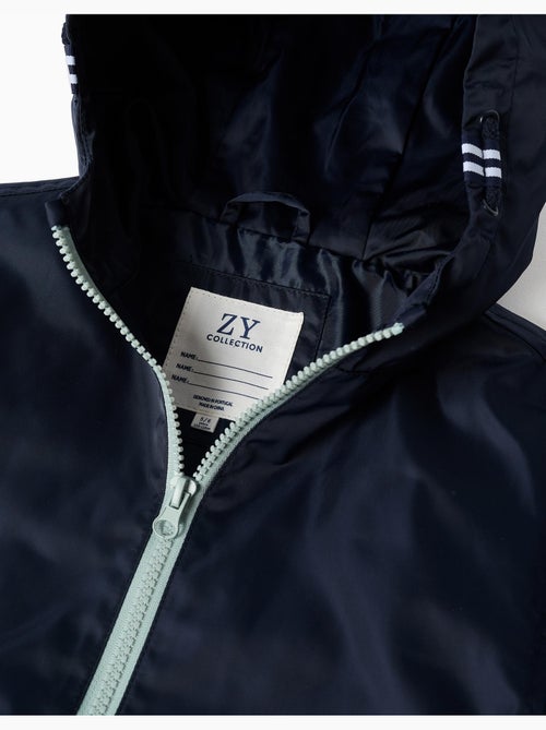 Giacca a vento con cappuccio e tasche - Kiabi