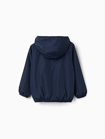 Giacca a vento con cappuccio e tasche