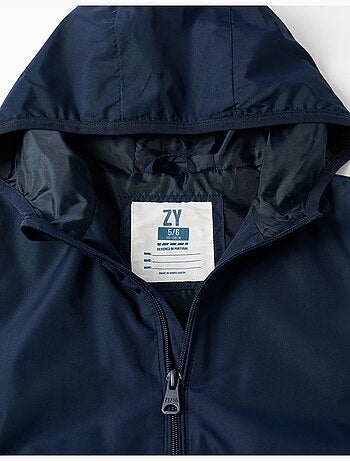 Giacca a vento con cappuccio e tasche