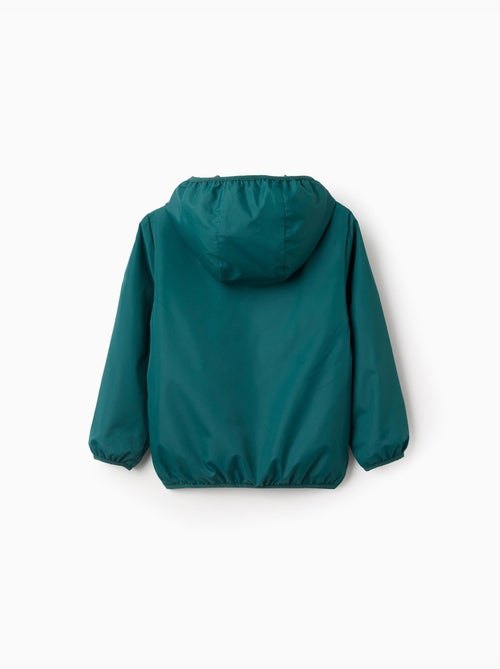 Giacca a vento con cappuccio e tasche - Kiabi