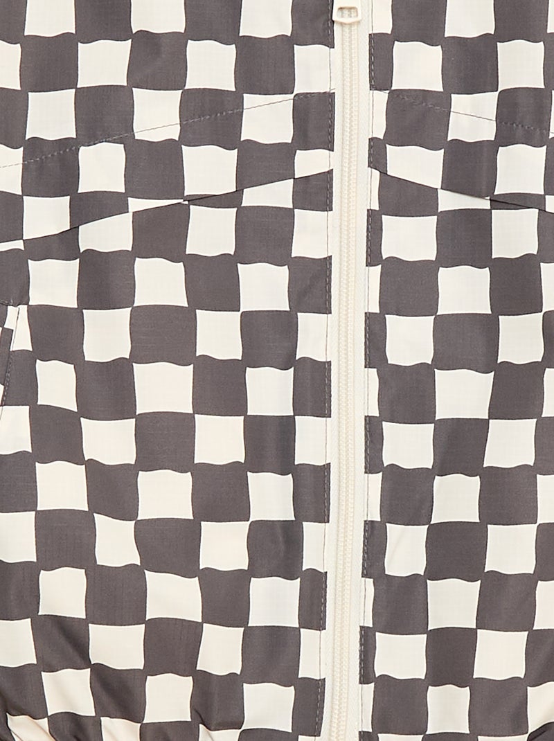 Giacca a vento con cappuccio Grigio - Kiabi