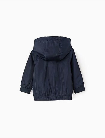 Giacca a vento con cappuccio rimovibile