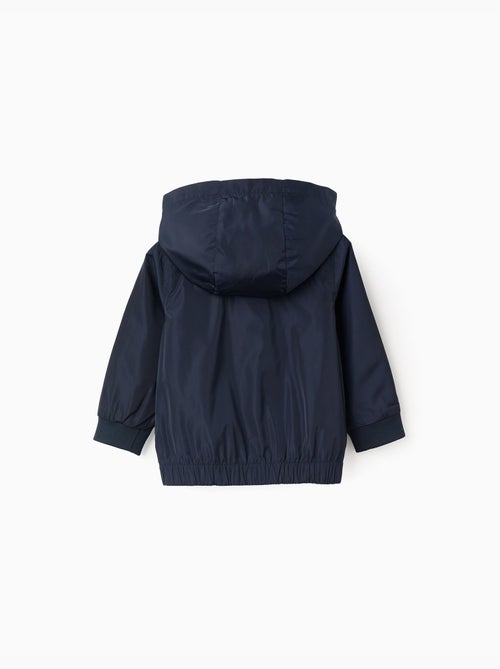 Giacca a vento con cappuccio rimovibile - Kiabi