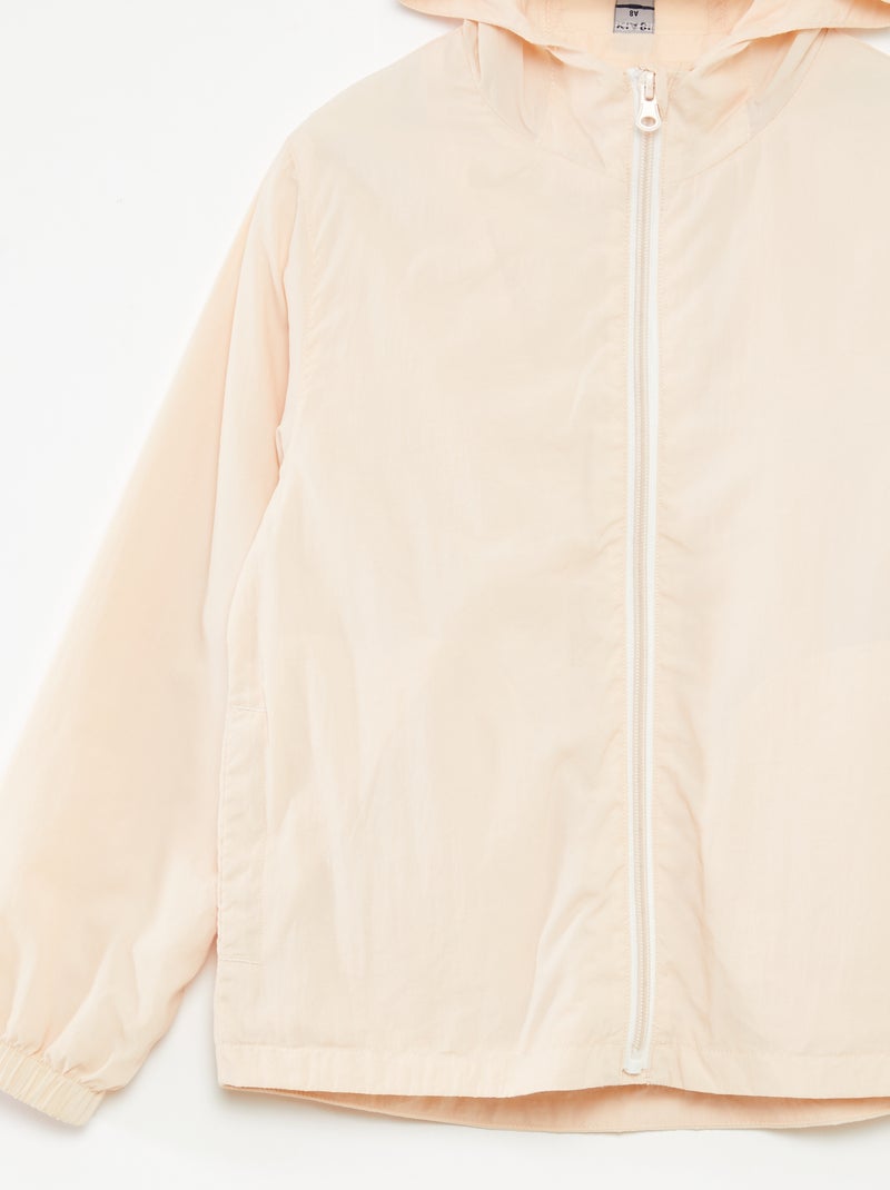 Giacca a vento con cappuccio Rosa - Kiabi