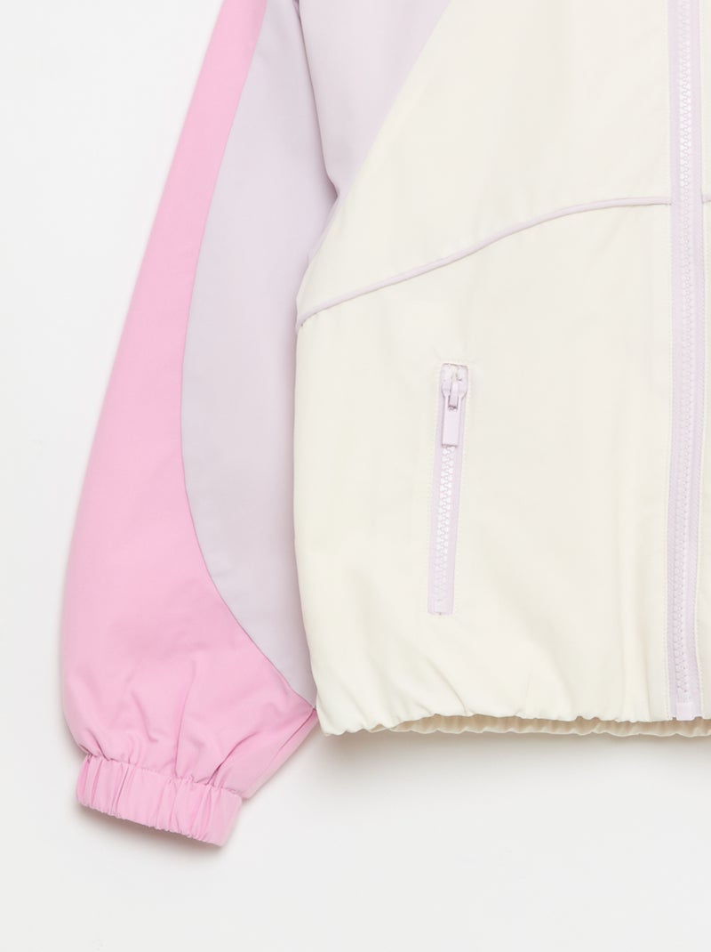 Giacca a vento con cappuccio Rosa - Kiabi