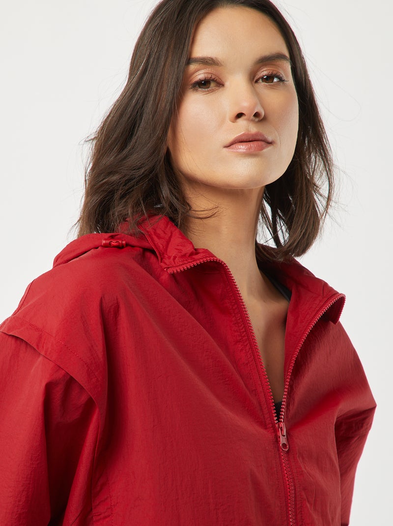 Felpa Con Cappuccio New Base Warm Up Taglia XL Donna - Rosso, Tessuto Morbido E Caldo - Foto 9