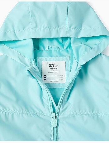 Giacca a vento con hood e fodera