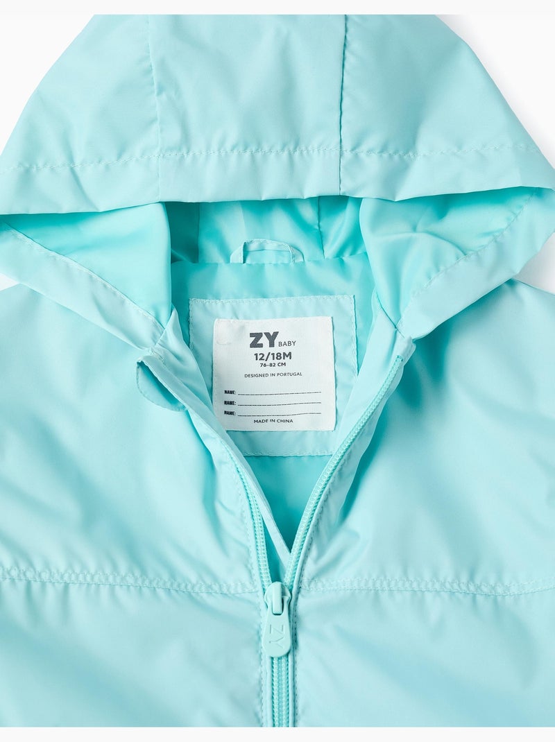 Giacca a vento con hood e fodera Blu chiaro - Kiabi