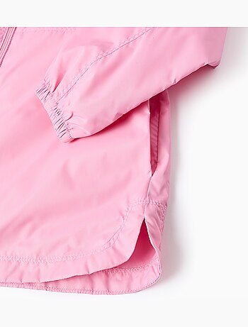 Giacca a vento con hood e fodera