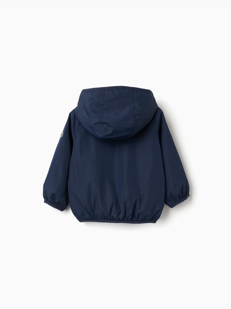 Giacca a vento con hood e tasche Blu scuro - Kiabi