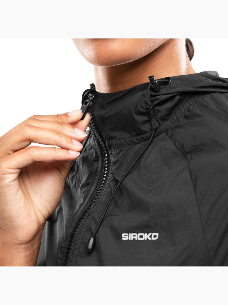 Giacca a vento da corsa da donna fitness donna alia Nero - Kiabi