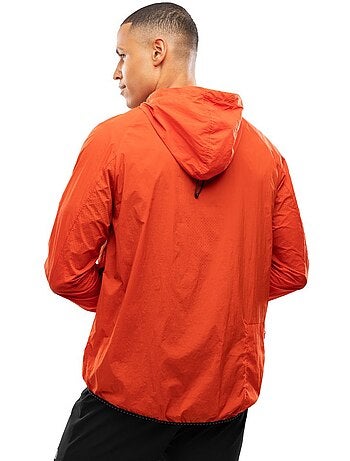 Giacca a vento da corsa da uomo fitness uomo bund brick