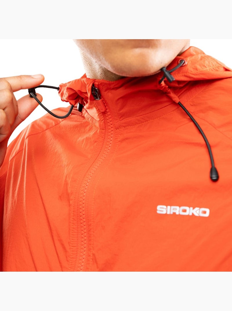 Giacca a vento da corsa da uomo fitness uomo bund brick Rosso - Kiabi