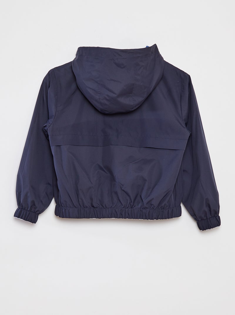 Giacca a vento double face bicolore BLU - Kiabi